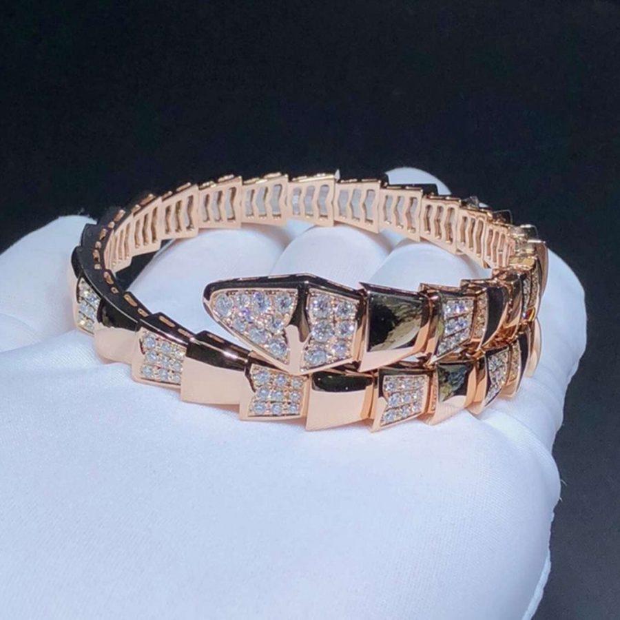 [：Polaidi]SERPENTI BRACELET PINK GOLD DIAMOND