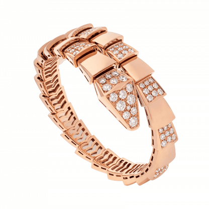 [：Polaidi]SERPENTI WIDE BRACELET PINK GOLD DIAMOND