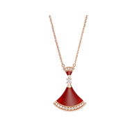 [Perlaura Jewelry ]DREAM NECKLACE CARNELIAN DIAMOND
