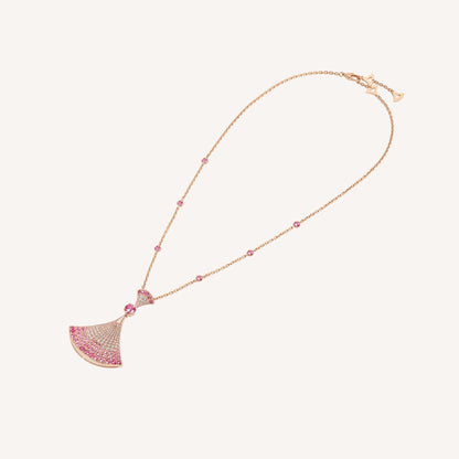 [Polaidi Jewelry]DREAM NECKLACK DIAMOND PINK GOLD