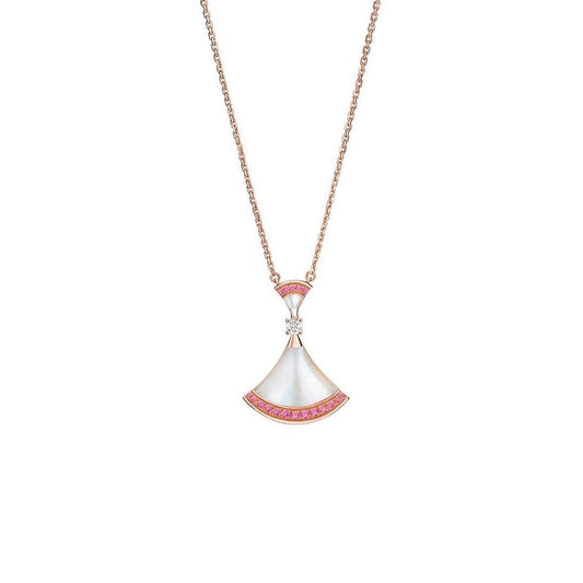 [Polaidi Jewelry]DREAM NECKLACE MOP PINK DIAMOND