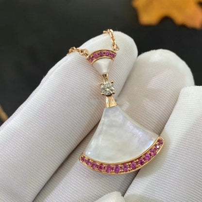 [Polaidi Jewelry]DREAM NECKLACE MOP PINK DIAMOND