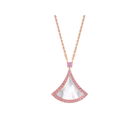 [Perlaura Jewelry ]DREAM NECKLACE MOP DIAMOND PINK