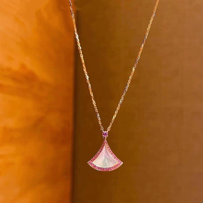 [Polaidi Jewelry]DREAM NECKLACE MOP DIAMOND PINK