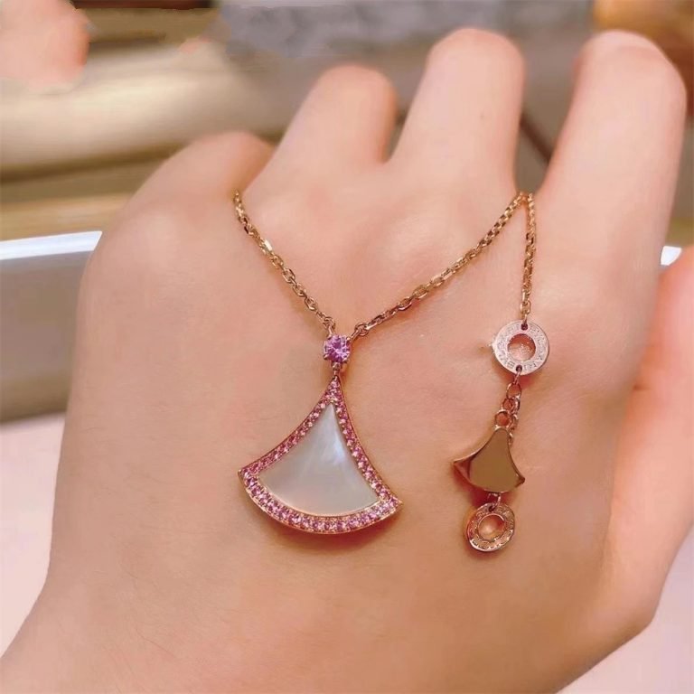 [Polaidi Jewelry]DREAM NECKLACE MOP DIAMOND PINK