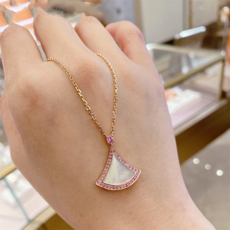 [Polaidi Jewelry]DREAM NECKLACE MOP DIAMOND PINK