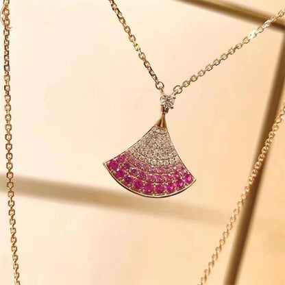 [Polaidi Jewelry]DREAM NECKLACE PINK GOLD PINK DIAMOND