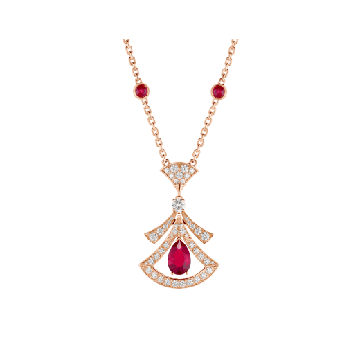 [Polaidi Jewelry]DREAM NECKLACE CARNELIAN DIAMOND PINK GOLD