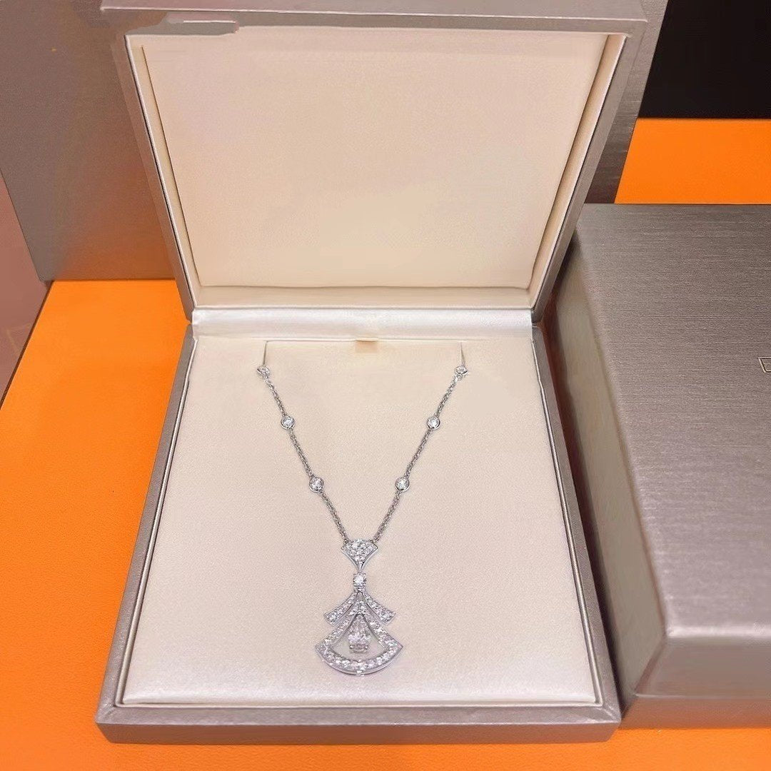 [Polaidi Jewelry]DREAM NECKLACE WHITE DIAMOND SILVER