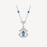 [Perlaura Jewelry ]DREAM NECKLACE AGATE DIAMOND SILVER