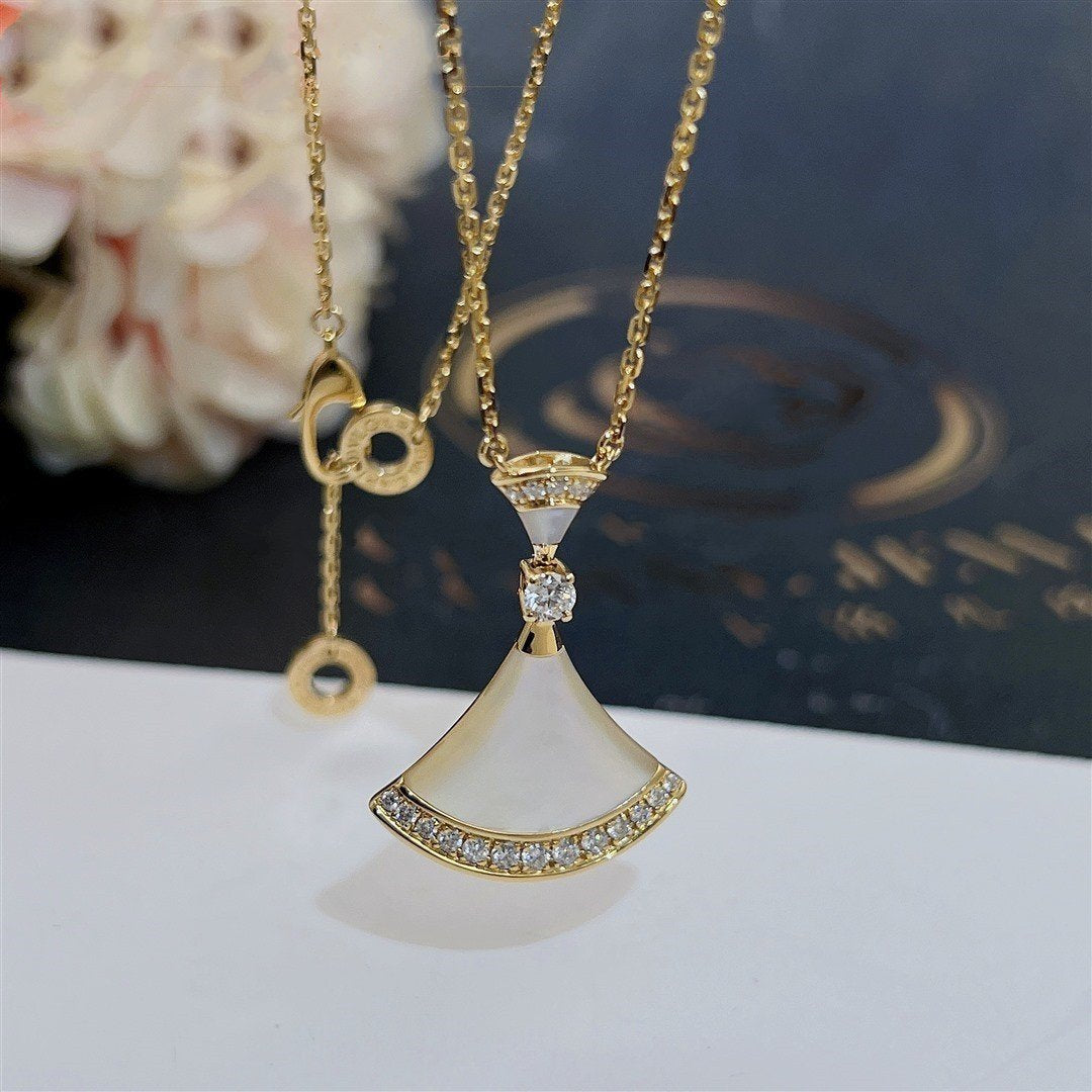 [Polaidi Jewelry]DREAM NECKLACE MOP GOLD DIAMOND