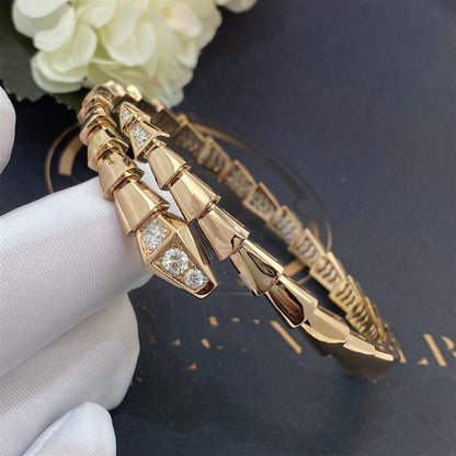 [：Polaidi]SERPENTI BRACELET DIAMONDS PINK GOLD