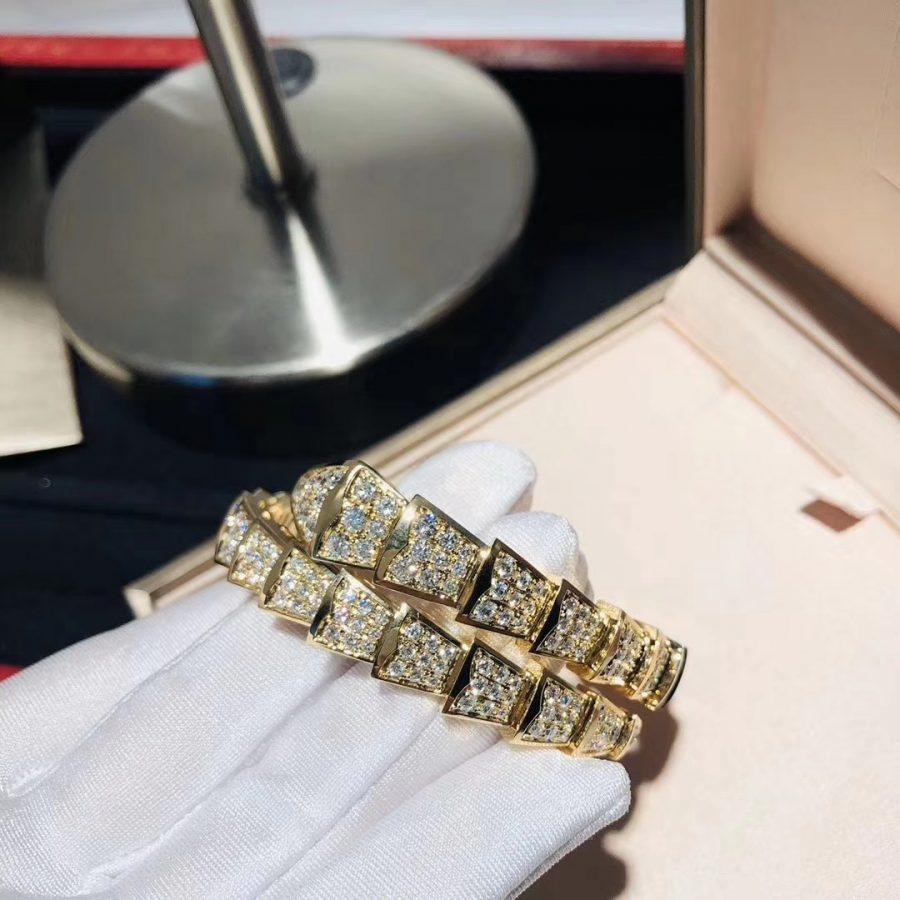 [：Polaidi]SERPENTI BRACELET 8MM GOLD DIAMOND