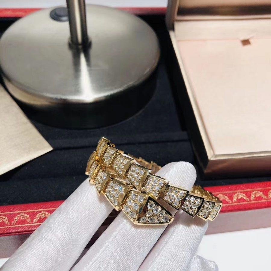 [：Polaidi]SERPENTI BRACELET 8MM GOLD DIAMOND