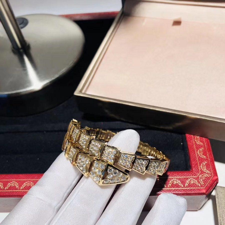 [：Polaidi]SERPENTI BRACELET 8MM GOLD DIAMOND