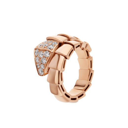 [Polaidi Jewelry]SERPENTI RING PINK GOLD DIAMOND
