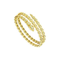 [Perlaura Jewelry ]SERPENTI BRACELET GOLD DIAMOND DOUBLE ROW