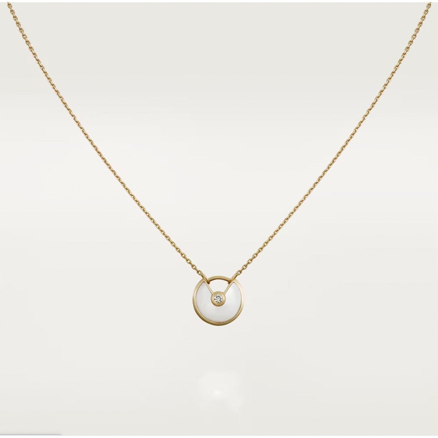 [：Polaidi Jewelry]AMULETTE ROSE GOLD MOP NECKLACE