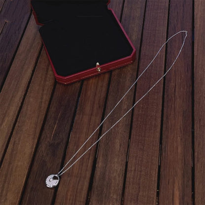 [：Polaidi Jewelry]AMULETTE SILVER FULL DIAMOND NECKLACE