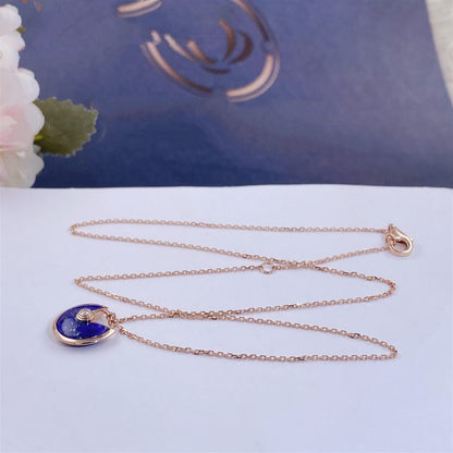 [：Polaidi Jewelry]アミュレット ローズゴールド アゲートネックレス
