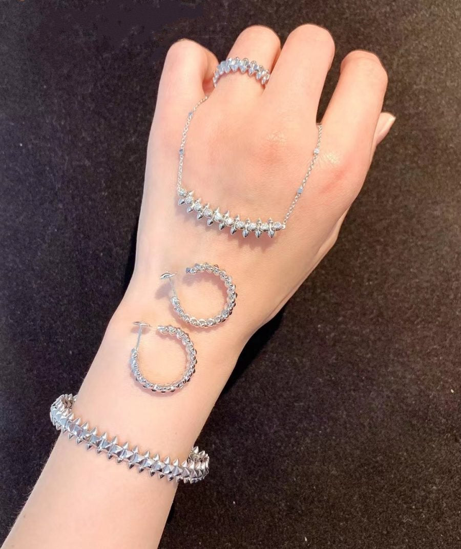 [：Polaidi Jewelry]CLASH SILVER BRACELET