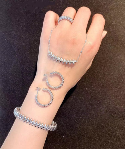 [：Polaidi Jewelry]CLASH SILVER BRACELET