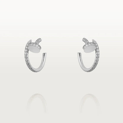 [：Polaidi Jewelry]ジュスト イヤリング 12.75MM シルバー ダイヤモンド