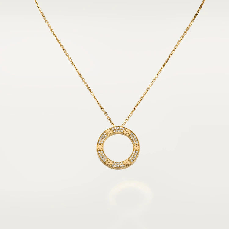 [Polaidi Jewelry]LOVE NECKLACE ADJUSTABLE ROSE GOLD