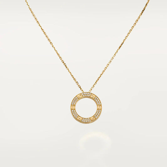 [Polaidi Jewelry]LOVE NECKLACE ADJUSTABLE ROSE GOLD