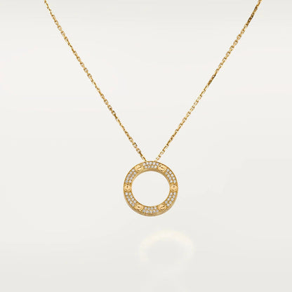 [：Polaidi Jewelry]LOVEネックレス アジャスタブル ローズゴールド