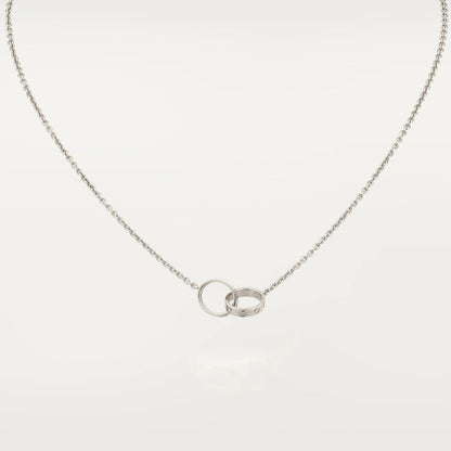 [：Polaidi Jewelry]LOVE NECKLACE ピンクゴールド＆シルバー