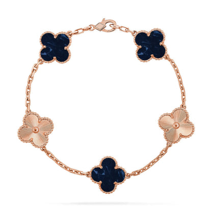 [Polaidi Jewelry]CLOVER 5 MOTIF PIETERSITE BRACELET COLLECTION