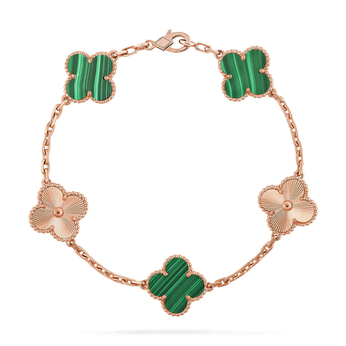 [Polaidi Jewelry] CLOVER 5 MOTIF マラカイトブレスレットコレクション