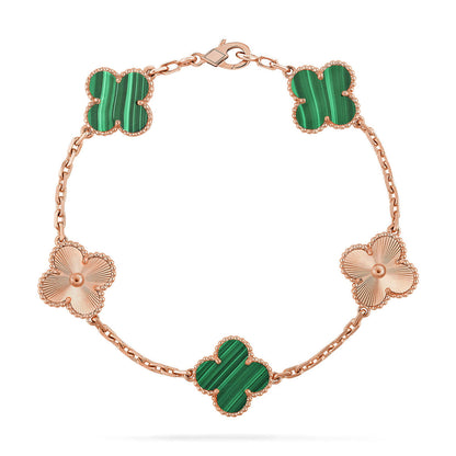 [Polaidi Jewelry] CLOVER 5 MOTIF マラカイトブレスレットコレクション