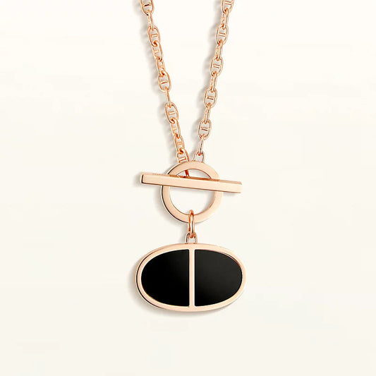 [Polaidi Jewelry]CHAINE VERSO BLACK CERAMIC NECKLACE