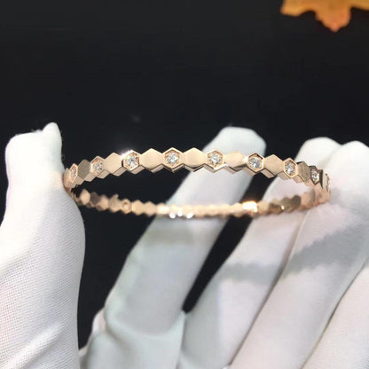 [Polaidi Jewelry]BEE LOVE PINK GOLD DIAMOND BRACELET