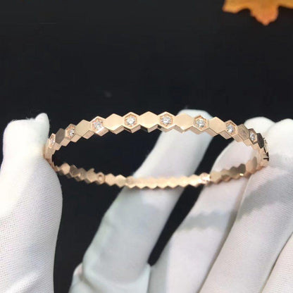 [Polaidi Jewelry]BEE LOVE PINK GOLD DIAMOND BRACELET