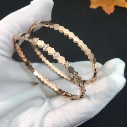 [Polaidi Jewelry]BEE LOVE PINK GOLD DIAMOND BRACELET