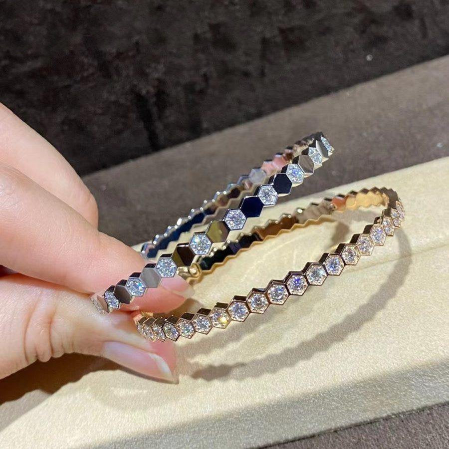 [Polaidi Jewelry]BEE LOVE GOLD BRACELET FULL DIAMOND