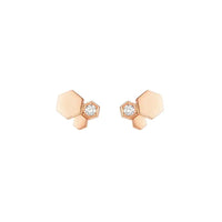 [Perlaura Jewelry ]BEE LOVE PINK GOLD DIAMOND EARRINGS