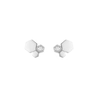 [Perlaura Jewelry ]BEE LOVE SILVER DIAMOND EARRINGS