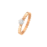 [Perlaura Jewelry ]BEE LOVE RING PINK GOLD 1 DIAMOND
