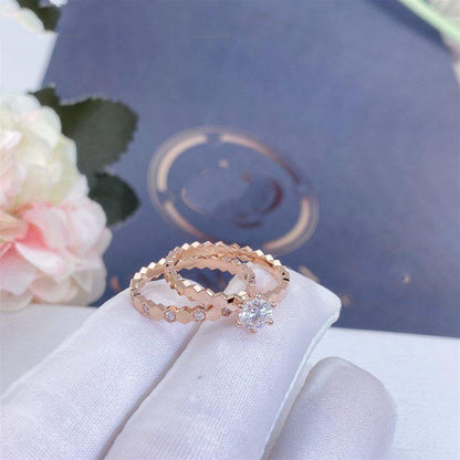 [Polaidi Jewelry]BEE LOVE RING PINK GOLD 1 DIAMOND