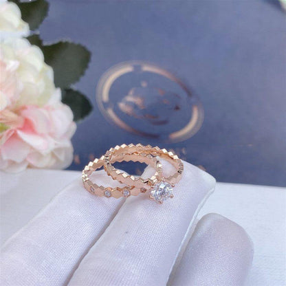 [：Polaidi Jewelry]BEE LOVE RING PINK GOLD DIAMOND