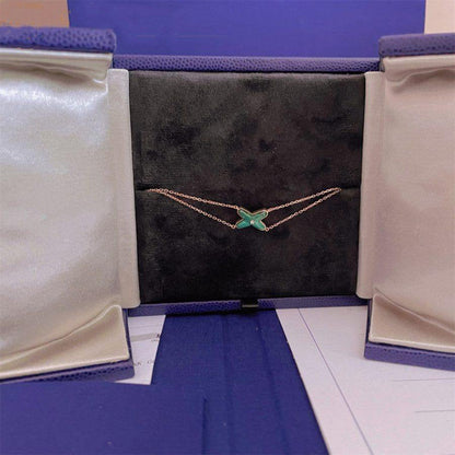 [：Polaidi Jewelry]JEUX BRACELET MALACHITE PINK GOLD 1 DIAMOND