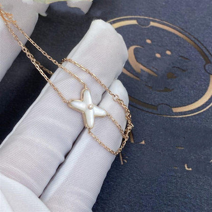 [：Polaidi Jewelry]JEUX BRACELET WHITE MOP PINK GOLD 1 DIAMOND