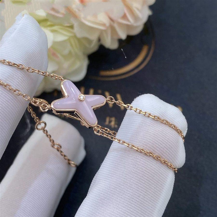 [Polaidi Jewelry]JEUX BRACELET PINK MOP PINK GOLD 1 DIAMOND