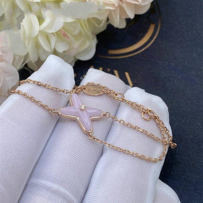 [：Polaidi Jewelry]JEUX BRACELET PINK MOP PINK GOLD 1 DIAMOND