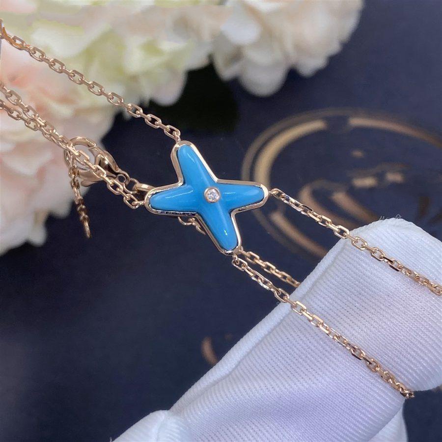 [：Polaidi Jewelry]JEUX BRACELET TURQUOISE PINK GOLD 1 DIAMOND