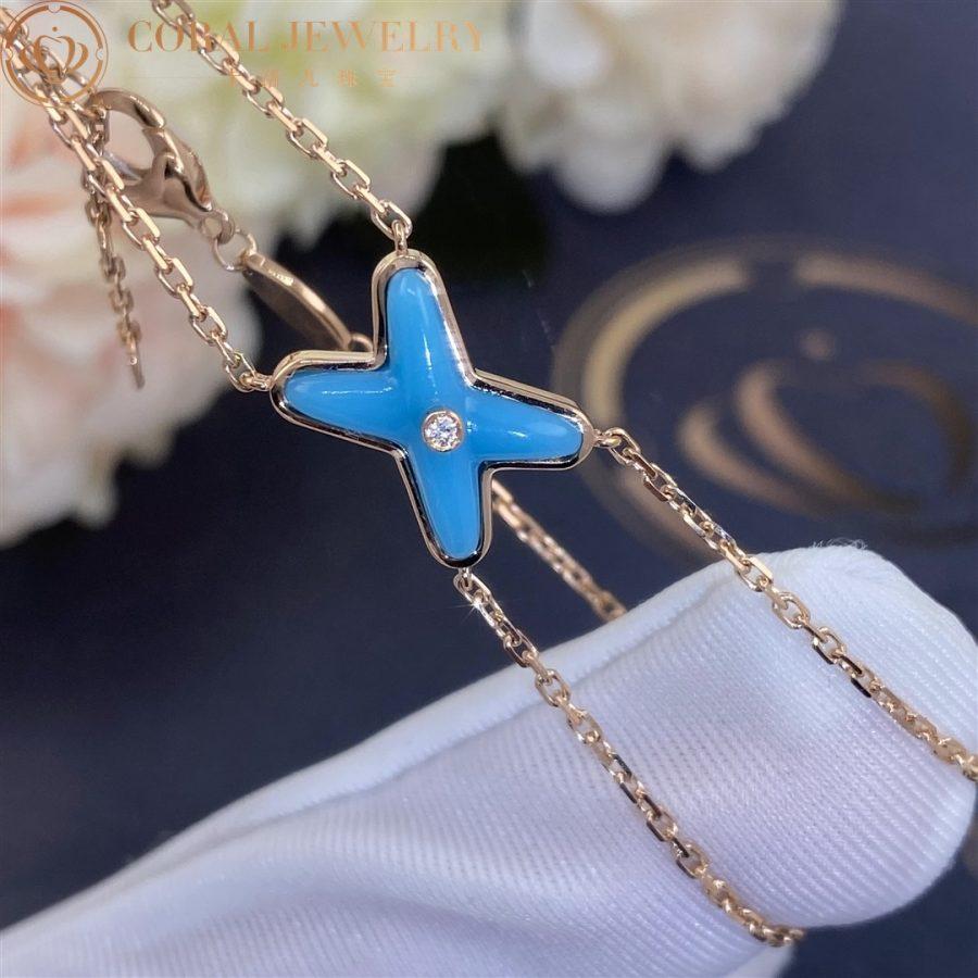 [：Polaidi Jewelry]JEUX BRACELET TURQUOISE PINK GOLD 1 DIAMOND